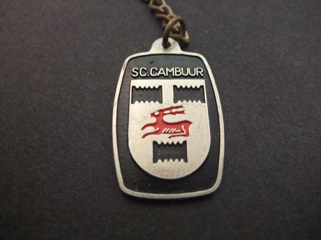 SC Cambuur Leeuwarden voetbalclub logo sleutelhanger